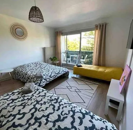 Apartamento Idéal familles ou pros studio 4 pers à Talence, proche tram et Bordeaux centre *